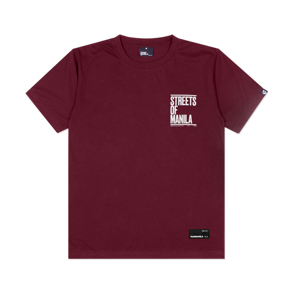 TEAM MANILA URBAN ECO TSHIRT MAROON