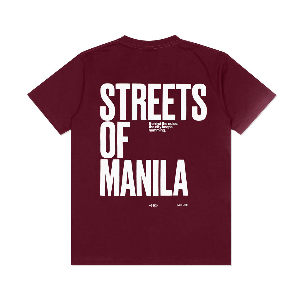 TEAM MANILA URBAN ECO TSHIRT MAROON