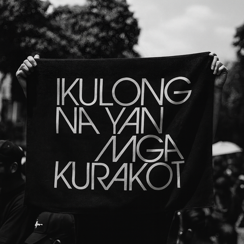 (PRE-ORDER) TEAM MANILA IKULONG FLAG BLACK