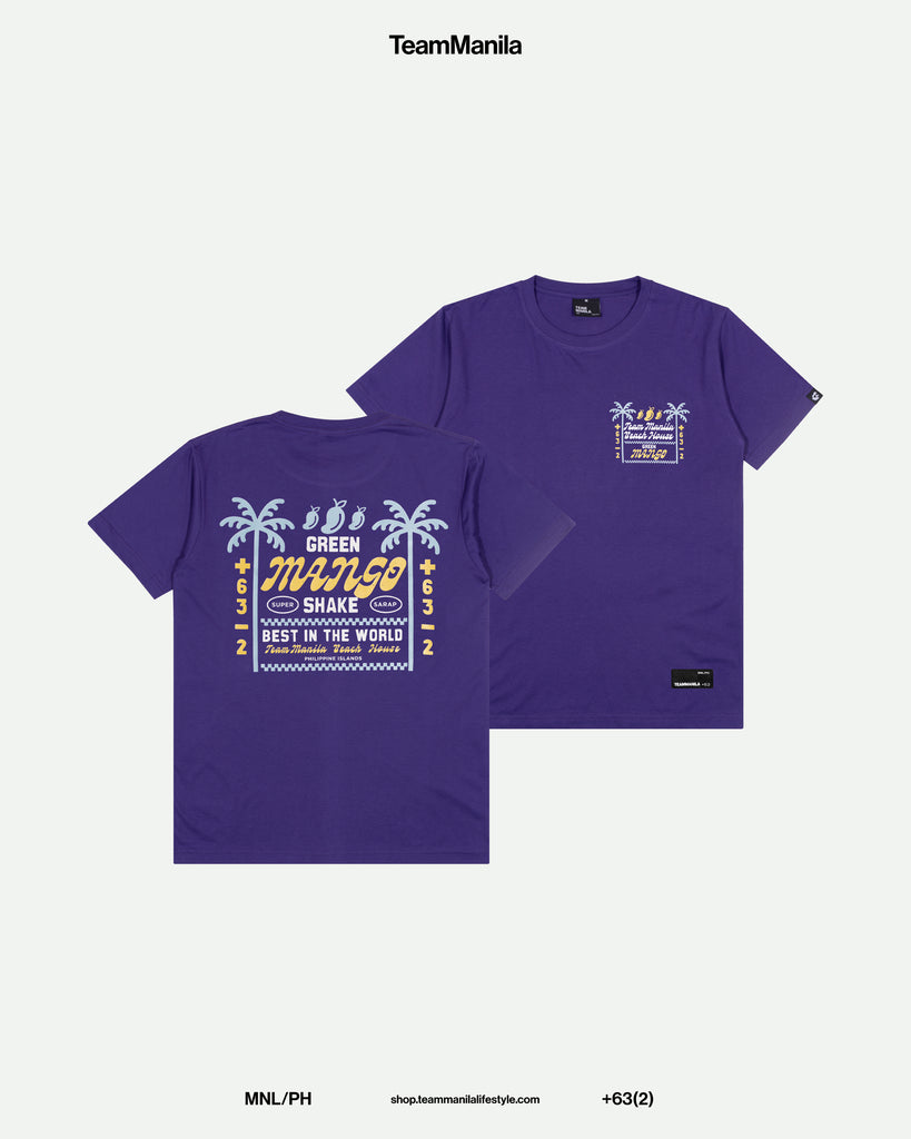 TEAM MANILA MANGO SHAKE TSHIRT PURPLE