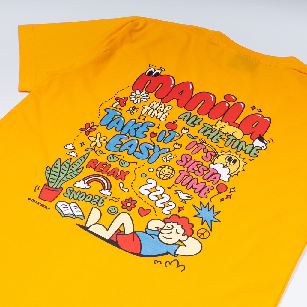 TEAM MANILA TAKE IT EASY TSHIRT CHROME YELLOW