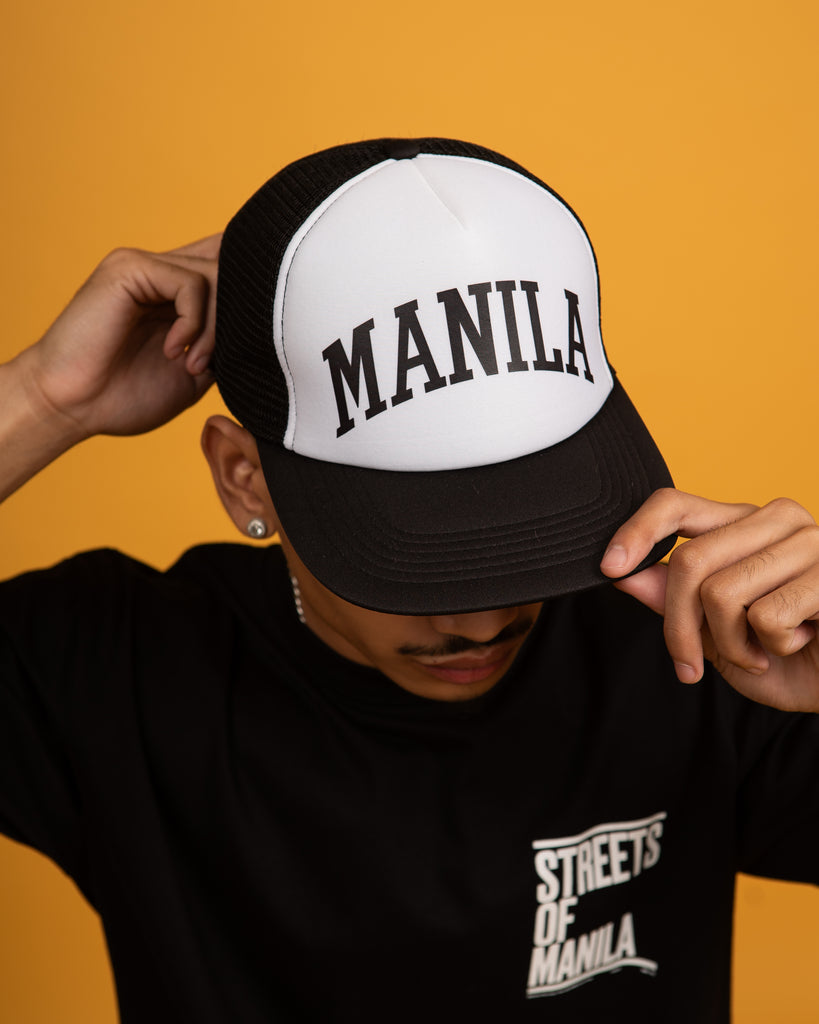 TEAM MANILA ACADEMIC TRUCKER CAP WHT/BLK