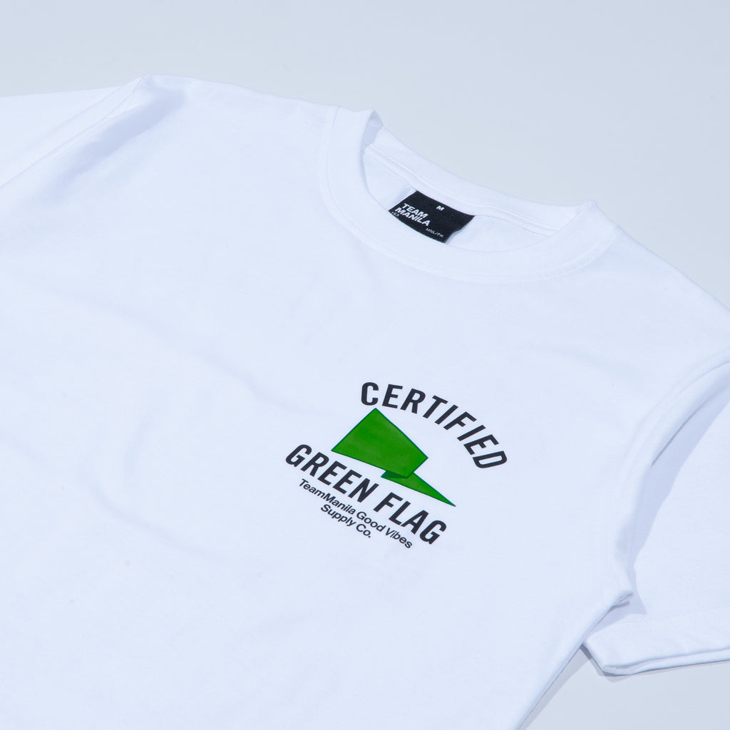TEAM MANILA GREEN FLAG TSHIRT WHITE