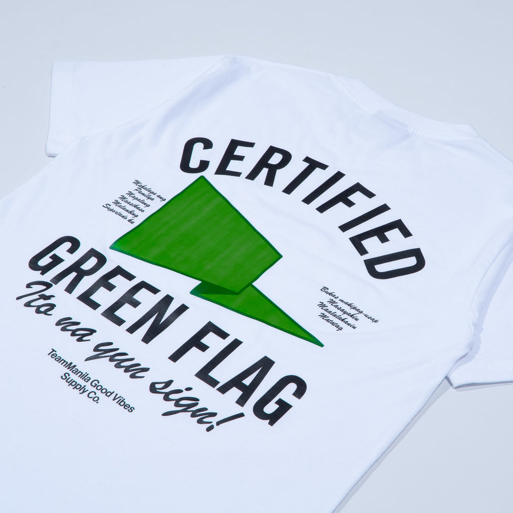 TEAM MANILA GREEN FLAG TSHIRT WHITE