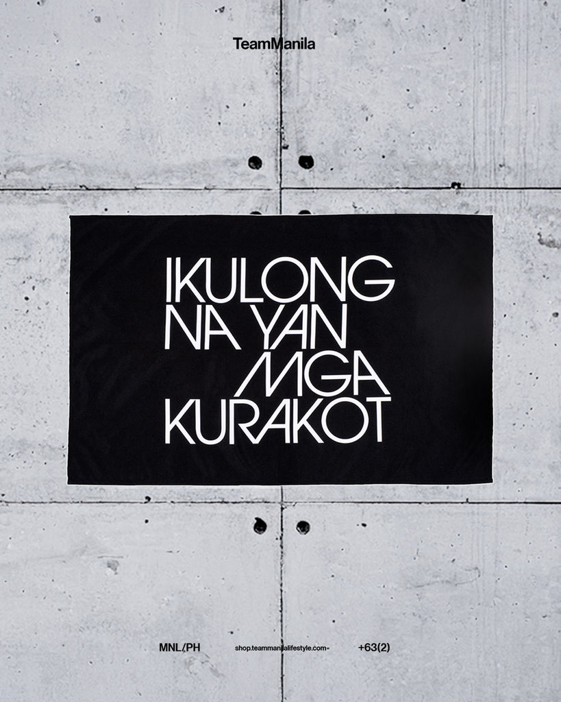 (PRE-ORDER) TEAM MANILA IKULONG FLAG BLACK