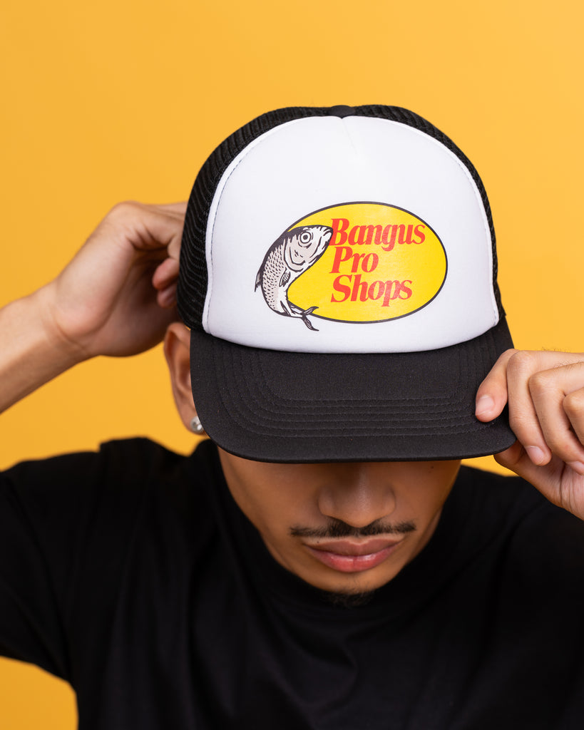 TEAM MANILA BANGUS PRO SHOP TRUCKER CAP WHT/BLK