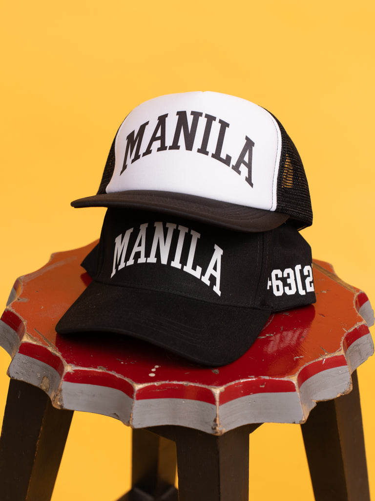 TEAM MANILA ACADEMIC TRUCKER CAP WHT/BLK
