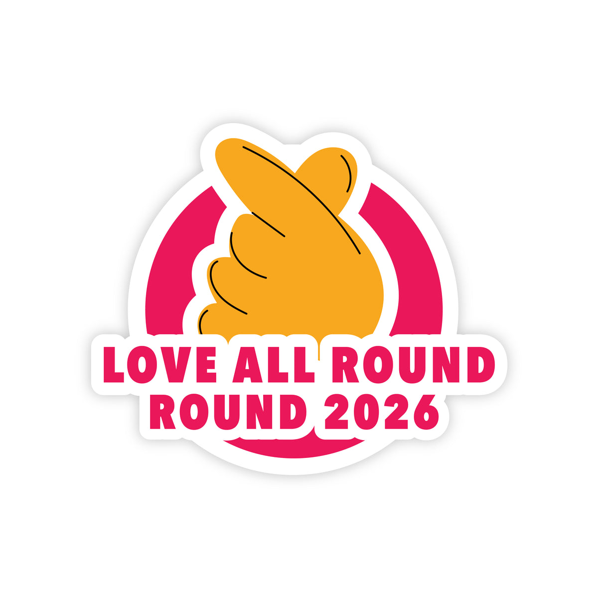 TM X ROUND LOVE ALL AROUND STICKER | TeamManila Lifestyle