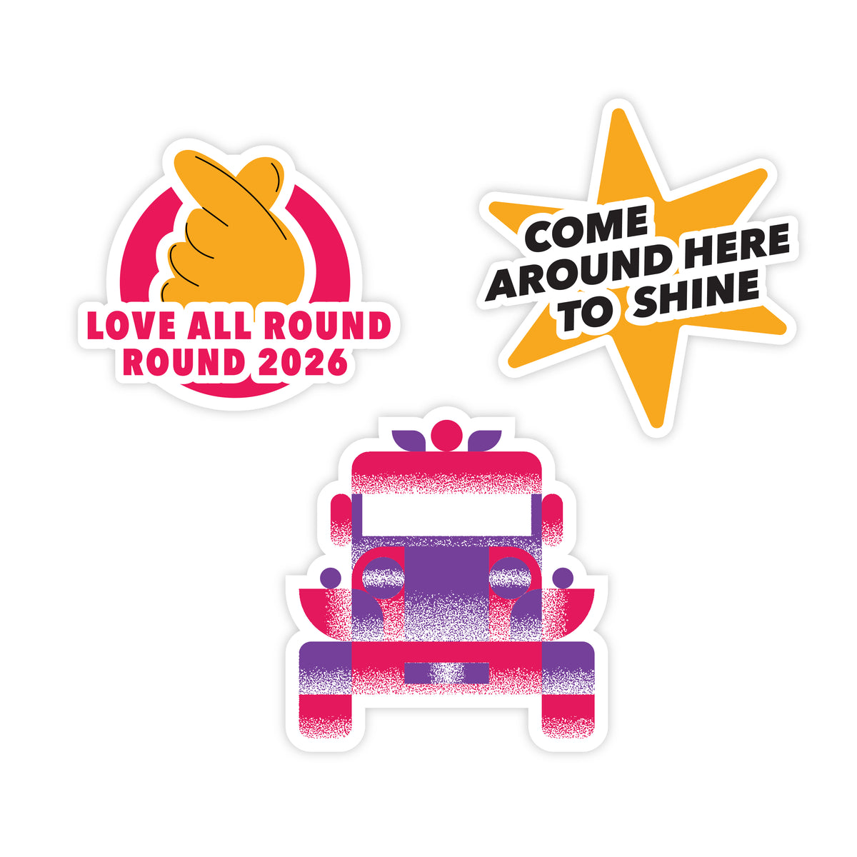 TM X ROUND LOVE ALL AROUND STICKER | TeamManila Lifestyle