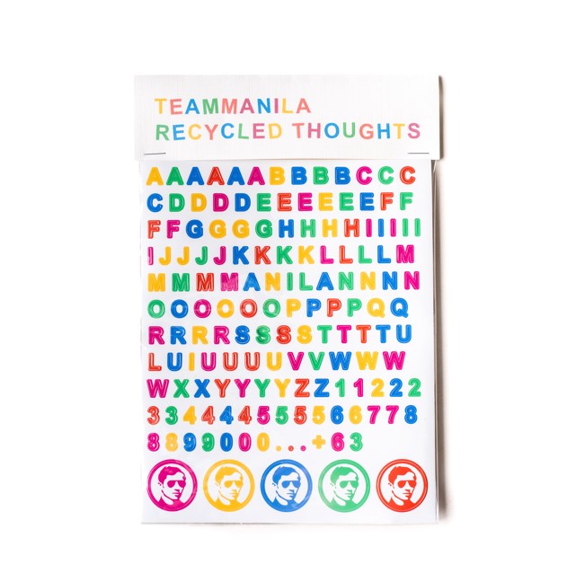 TM X LUI LETTER STICKER PACK | TeamManila Lifestyle