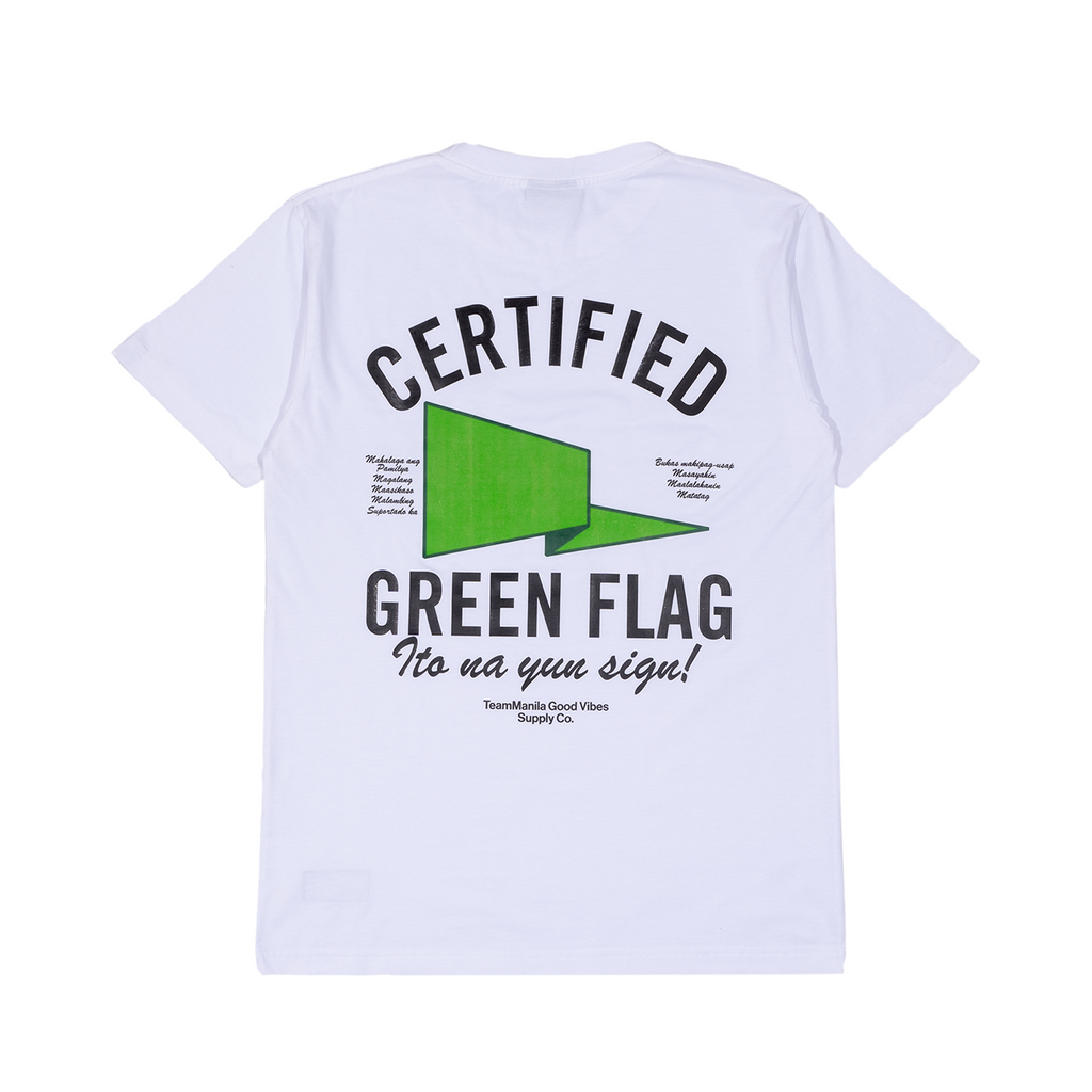 TEAM MANILA GREEN FLAG TSHIRT WHITE