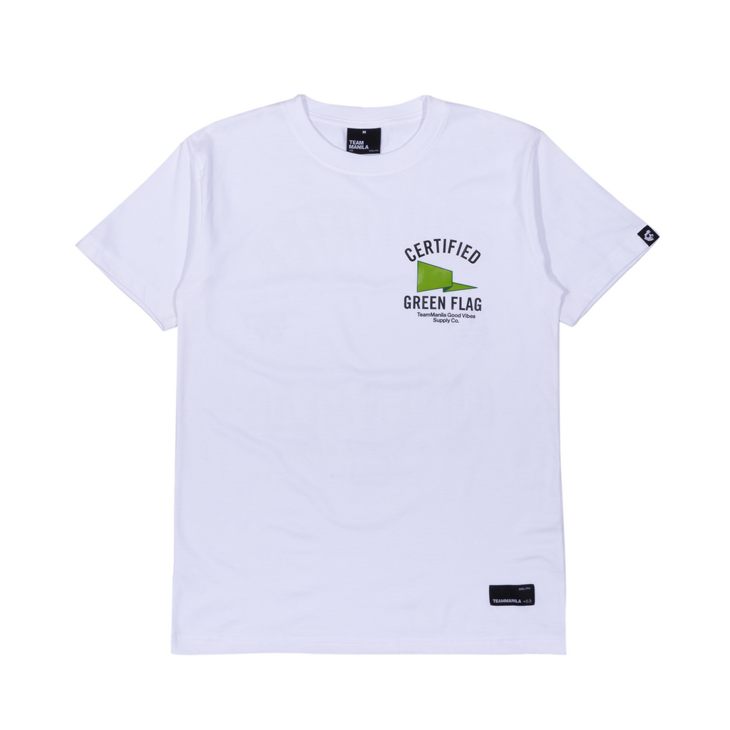 TEAM MANILA GREEN FLAG TSHIRT WHITE