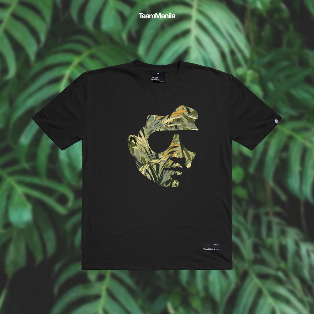 TEAM MANILA RZL BOTANICAL TSHIRT BLACK