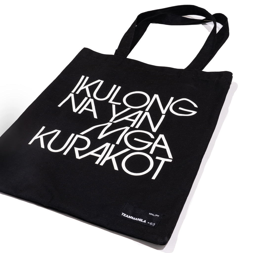 TEAM MANILA  IKULONG TOTE BAG BLACK